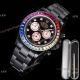 2021 New! Swiss Replica Rolex Daytona Blaken Rainbow 7750 Watch 40mm Black Venom Rose Gold Subdials (3)_th.jpg